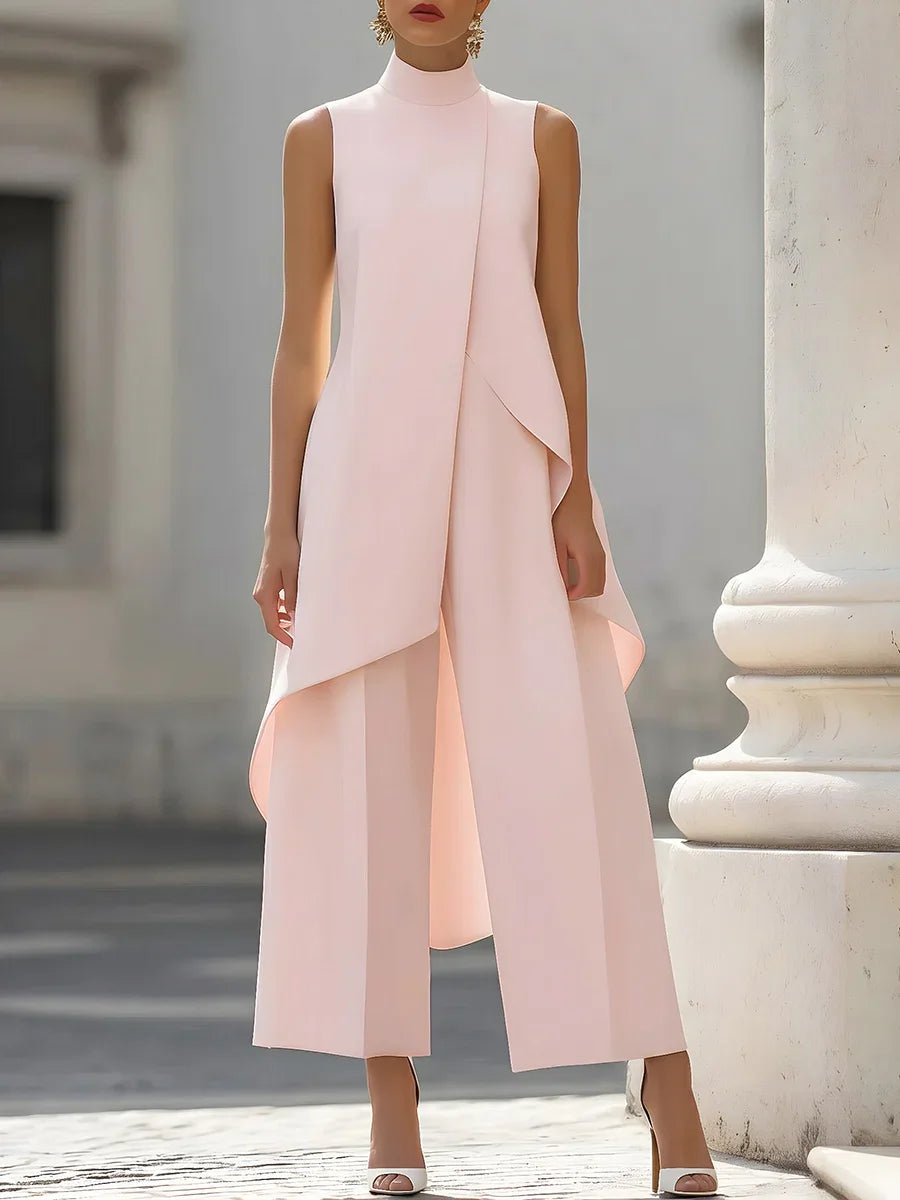 Sleeveless Jumpsuit Wide Leg Culottes