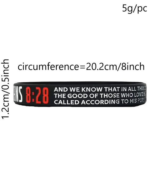 Bible Verses  Silicone Bracelets Wristbands