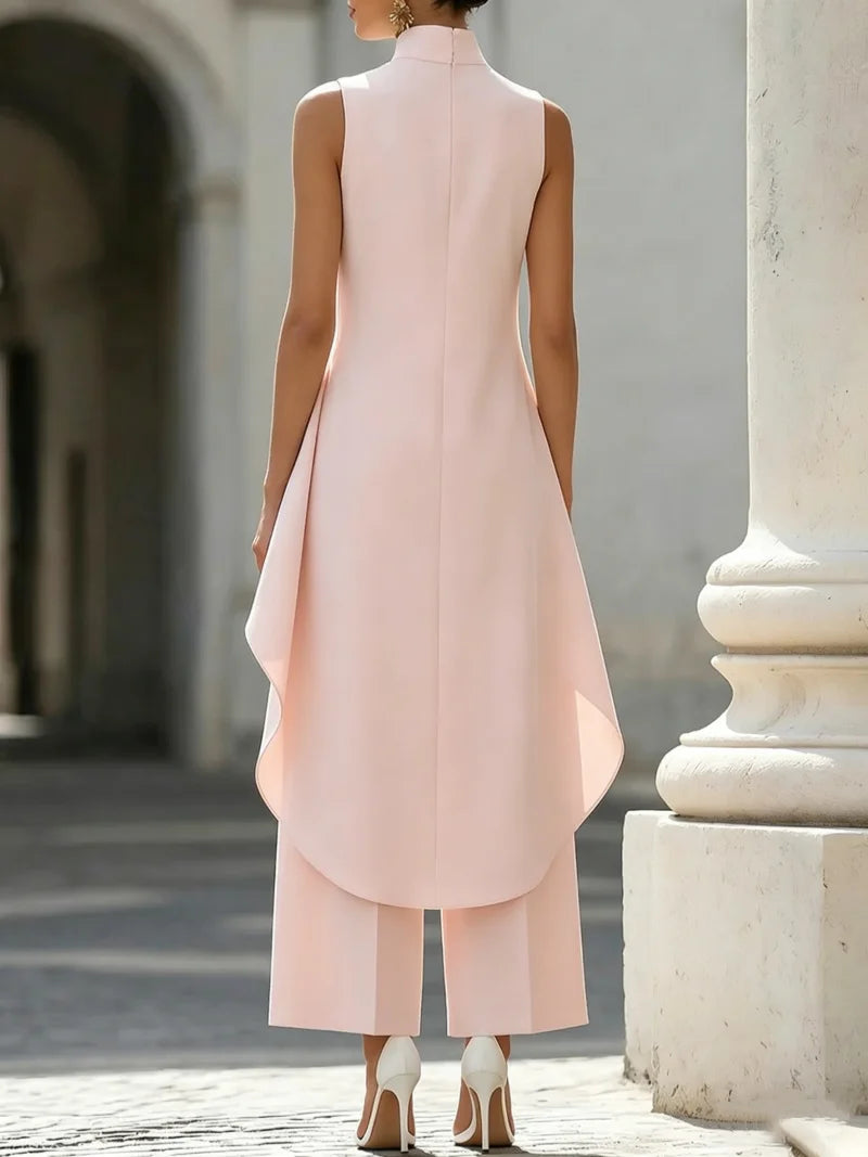 Sleeveless Jumpsuit Wide Leg Culottes
