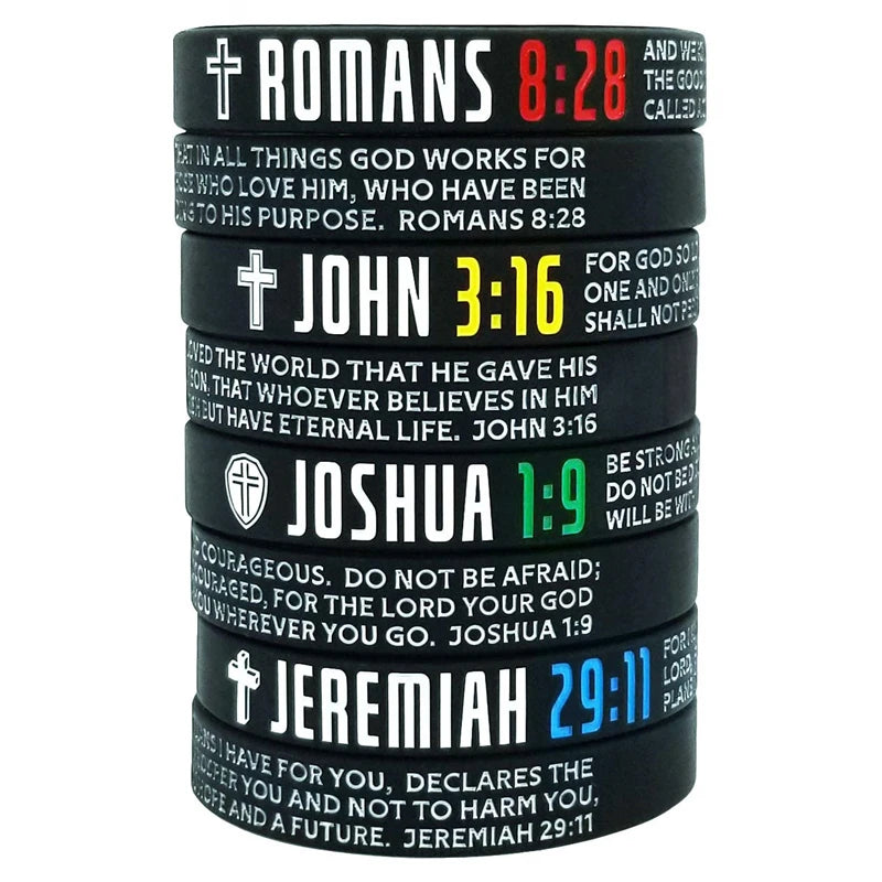 Bible Verses  Silicone Bracelets Wristbands