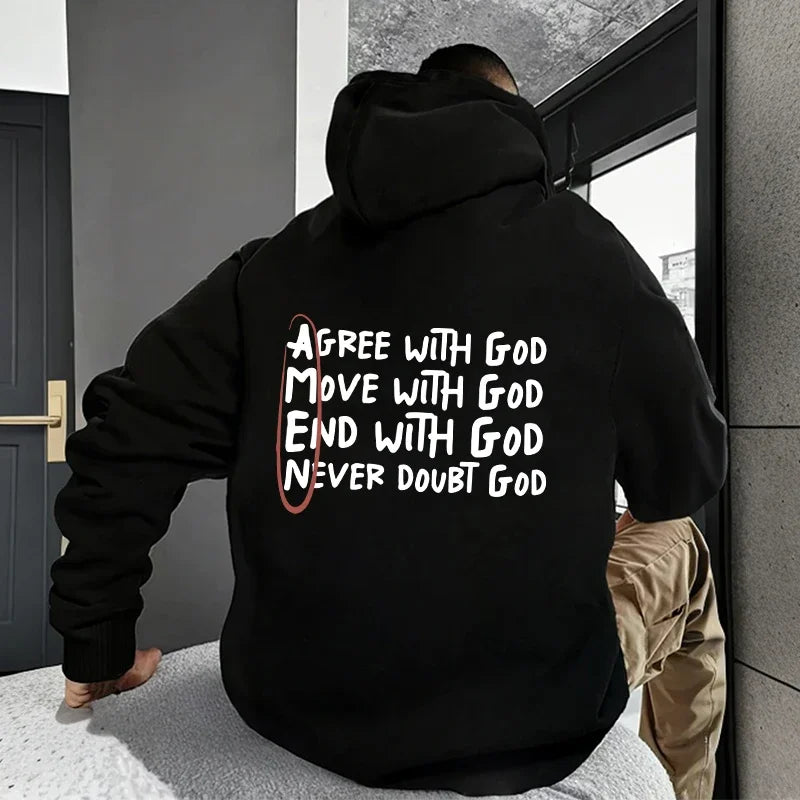 GOD-AMEN Hooded Casual Pullover