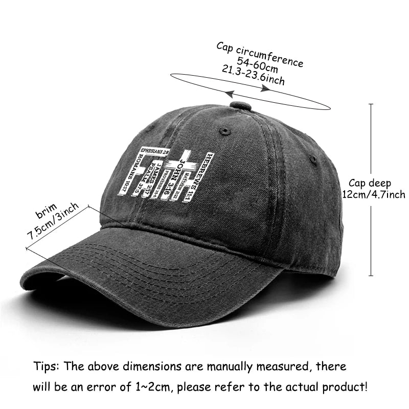 FAITH Adjustable Snapback Cap