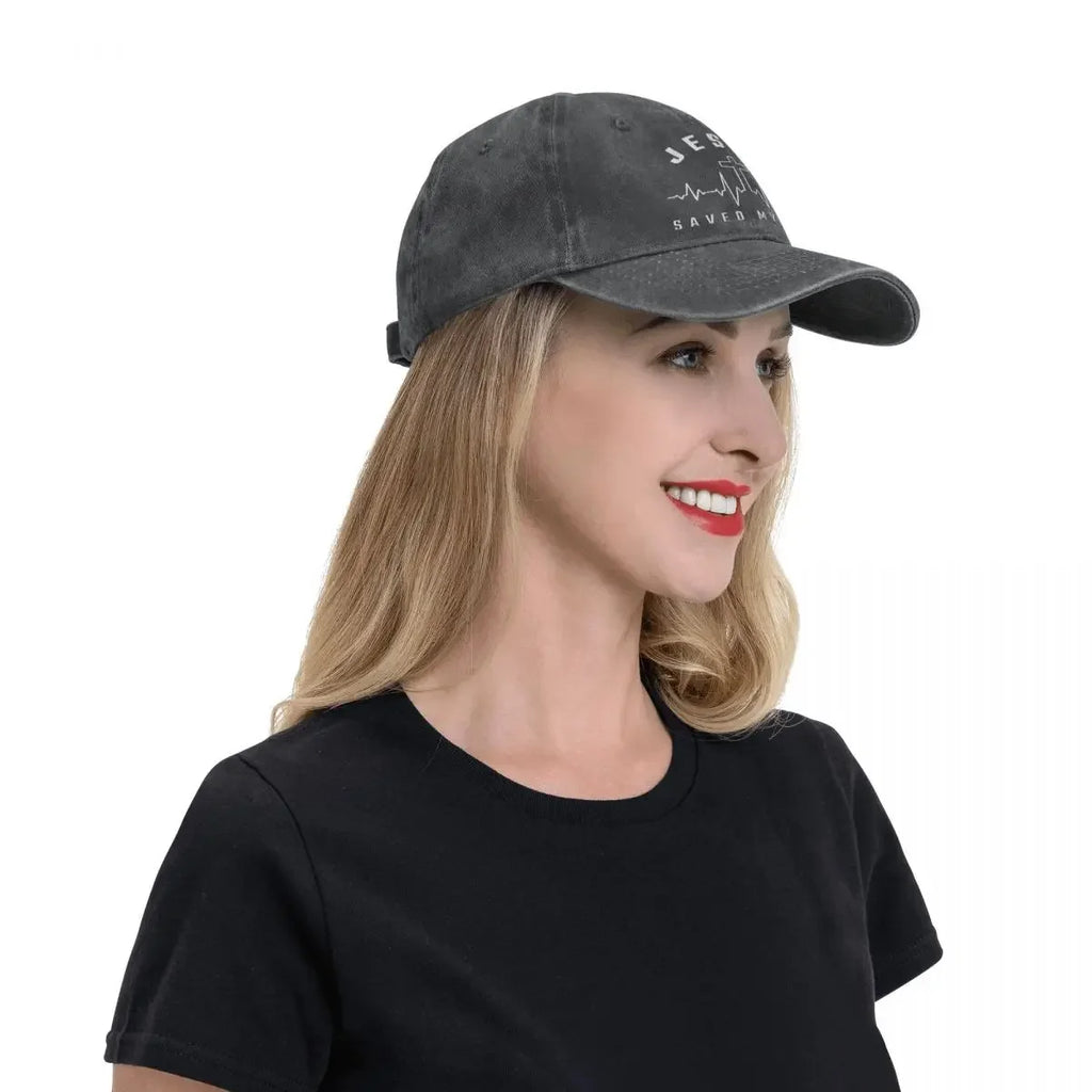 Jesus Saved My Life Baseball Cap