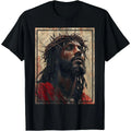 Jesus Crown of Thorns Black T 2