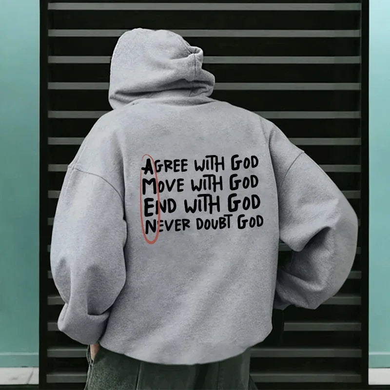 GOD-AMEN Hooded Casual Pullover